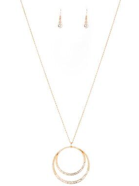 Paparazzi Necklace and Earrings Set (NL126)